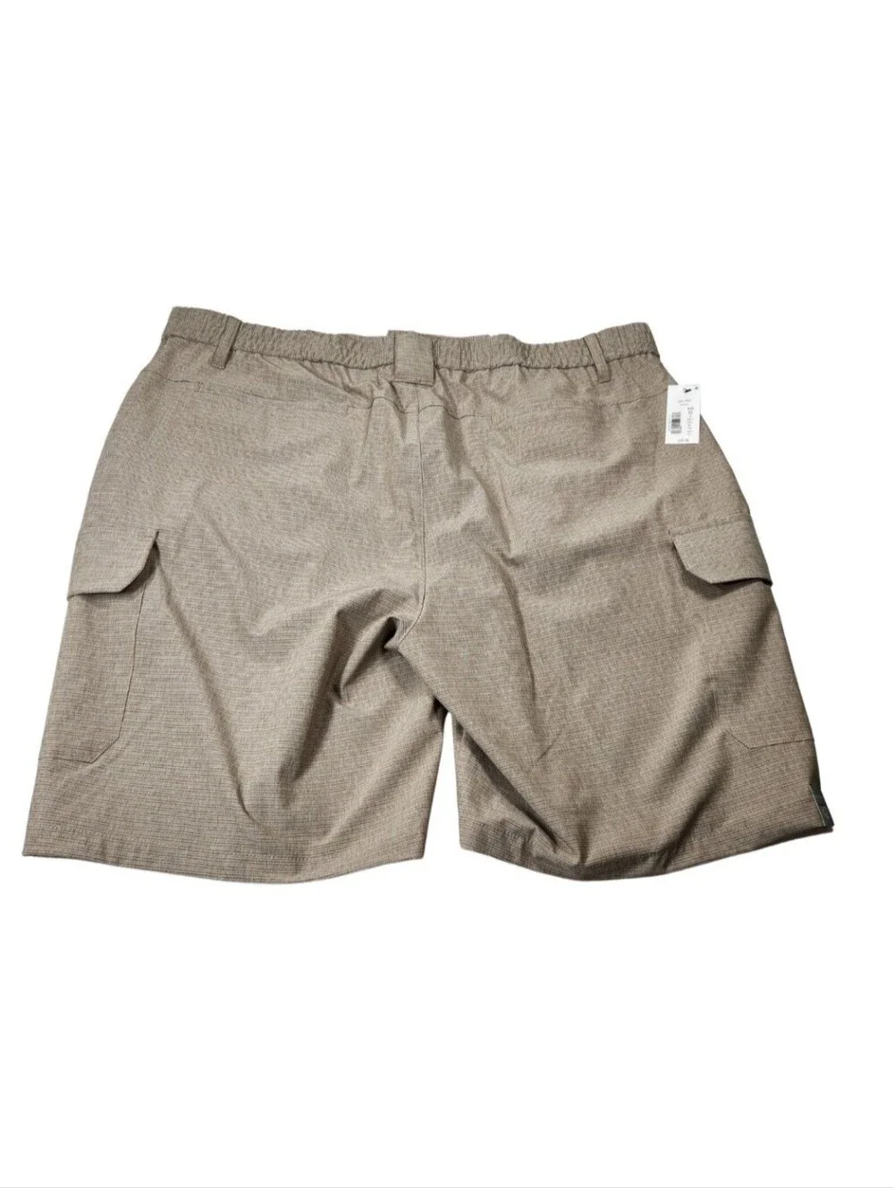 Roundtree & Yorke Mens Size 42 Performance Cargo Shorts Khaki Classic Fit 05